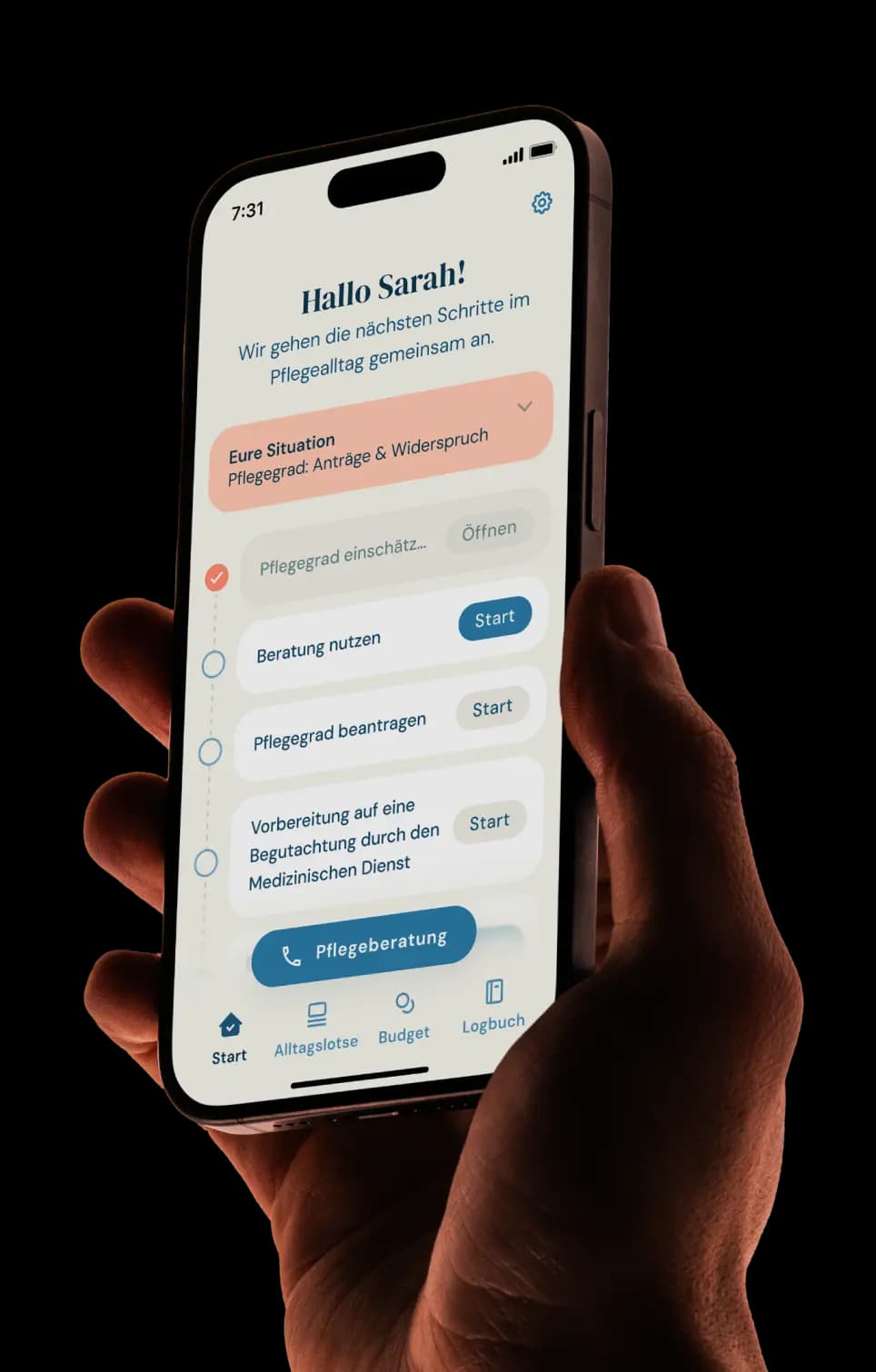 mitpflegeleben App Screenshot